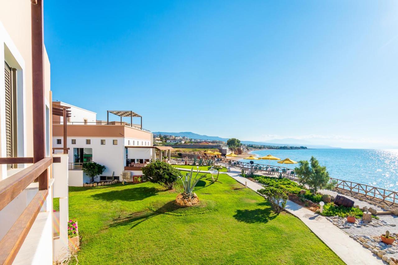Alkionis Beach Hotel Apartments Sfáka Exteriör bild
